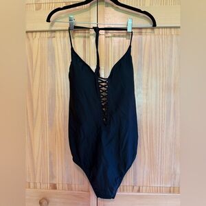 NWT Hollister Black Women’s One Piece Swimsuit